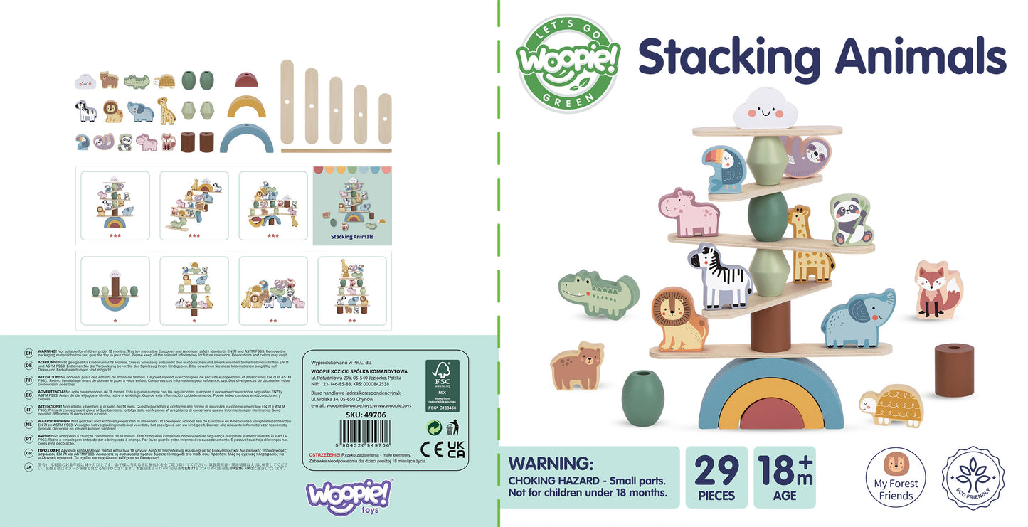 Leśne Akrobacje | Drewniana Gra w Balansowanie | WOOPIE GREEN