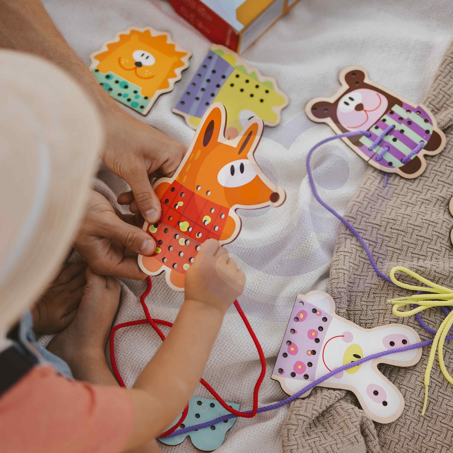 Opowieści na Sznureczku: Leśni Przyjaciele | Drewniana Nawlekanka | WOOPIE GREEN