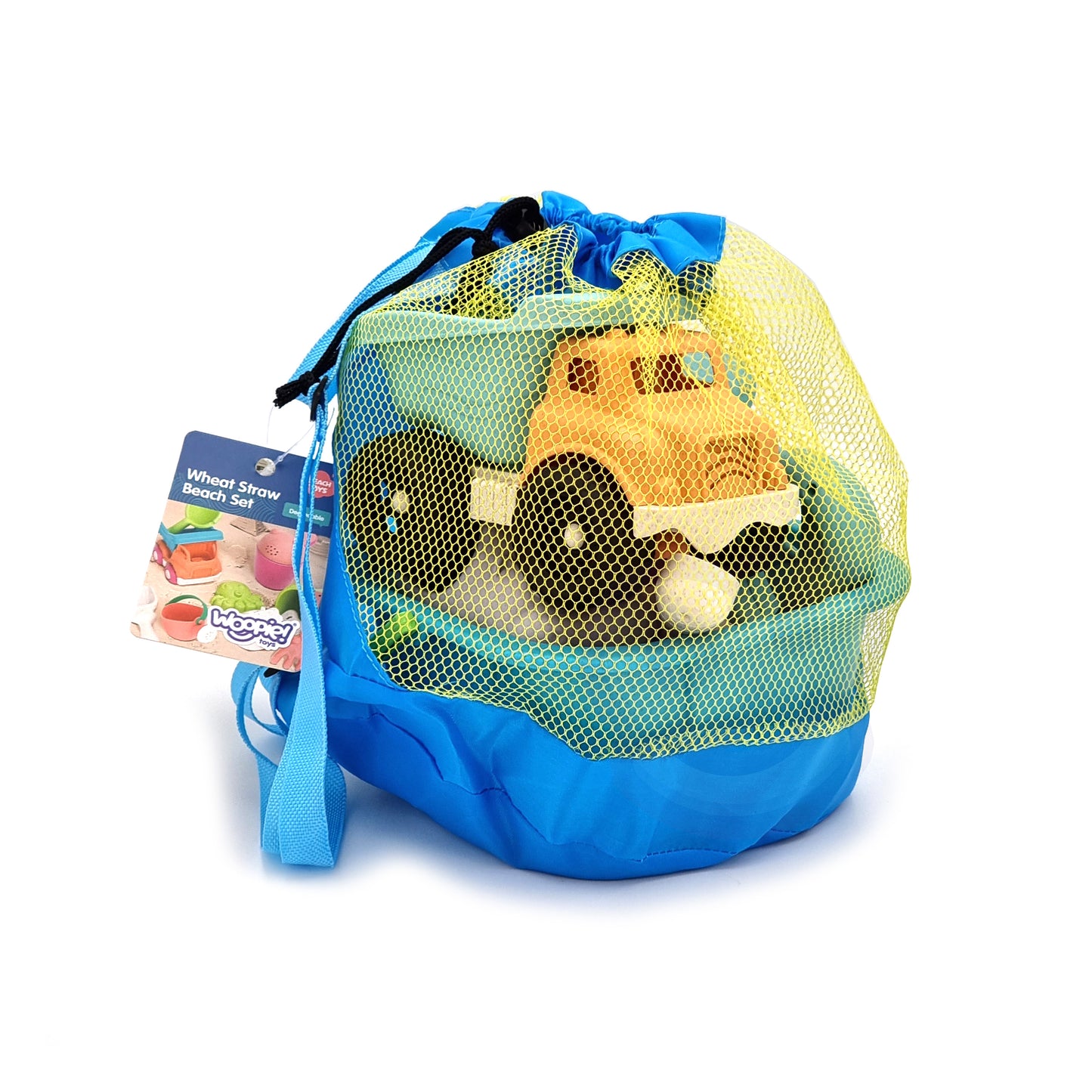 Zestaw do Piasku | Wiaderko Konewka Samochód Łopatka Ryba 9 el. BIO | WOOPIE GREEN