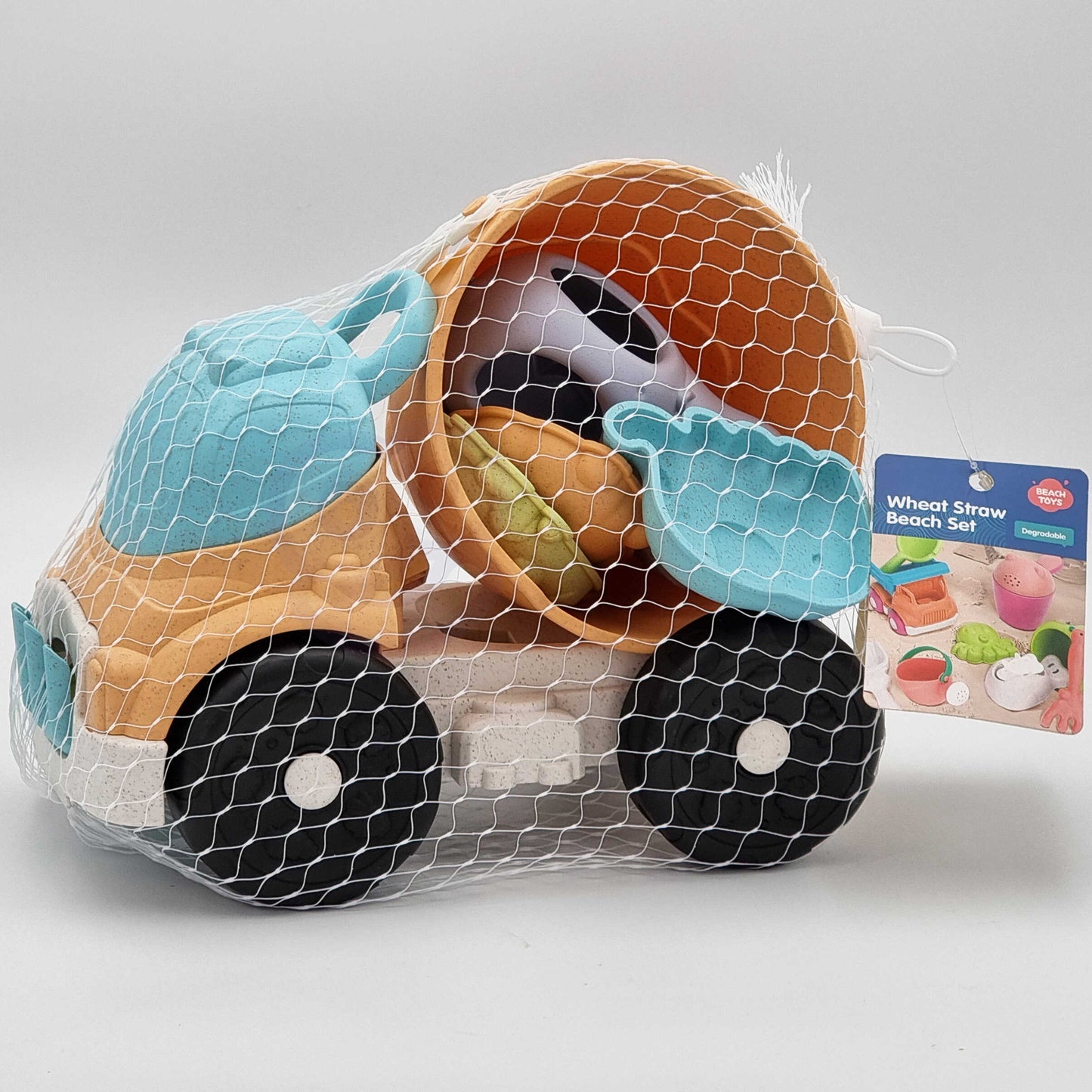 Zestaw do Piasku | Ciężarówka Wiaderko Konewka 9 el. BIO Ekologiczny | WOOPIE GREEN