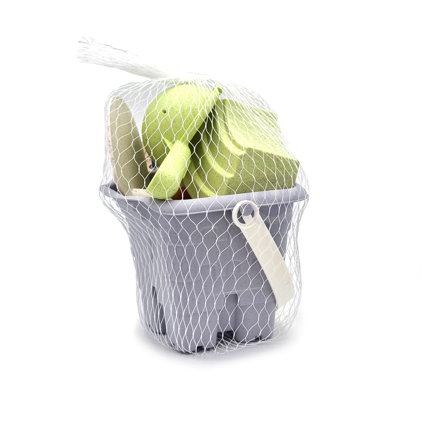 Zestaw do Piasku | Wiaderko Konewka Foremki Łopatki 8 el. BIO | WOOPIE GREEN