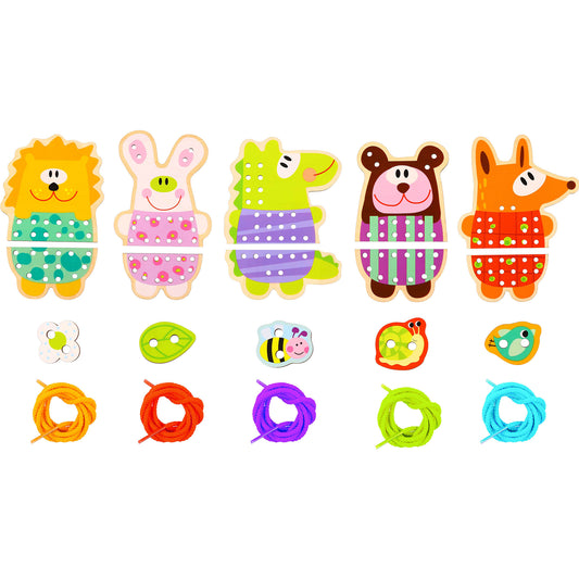 Opowieści na Sznureczku: Leśni Przyjaciele | Drewniana Nawlekanka | WOOPIE GREEN