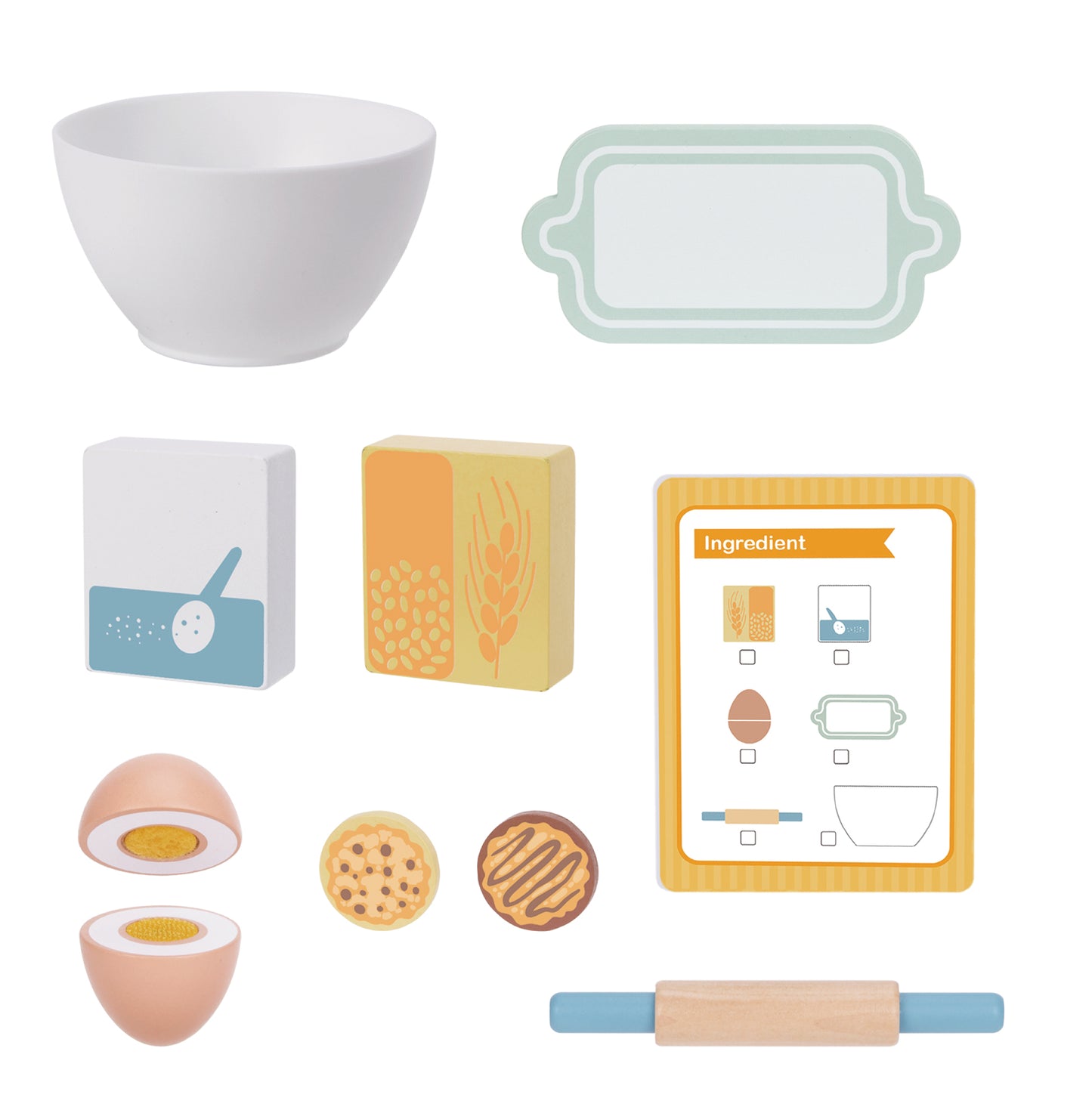 Zestaw Małego Cukiernika | Drewniany Mikser Kuchenny | WOOPIE GREEN