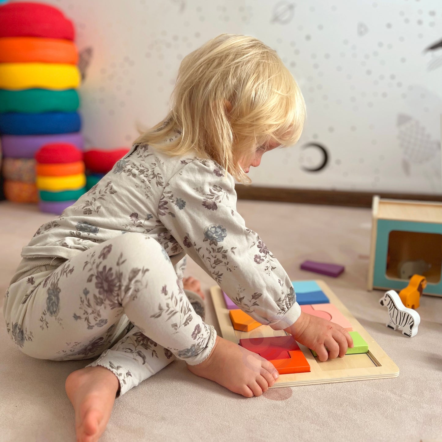 Box Edukacyjny 7w1 | Montessori, Tajemnicze Pudełko, Balans i Karty | WOOPIE GREEN