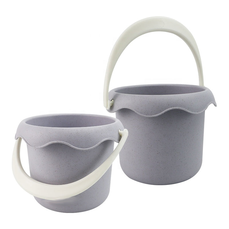 Zestaw do Piasku | Wiaderko Kołowrotek Konewka Foremki 9 el. BIO | WOOPIE GREEN