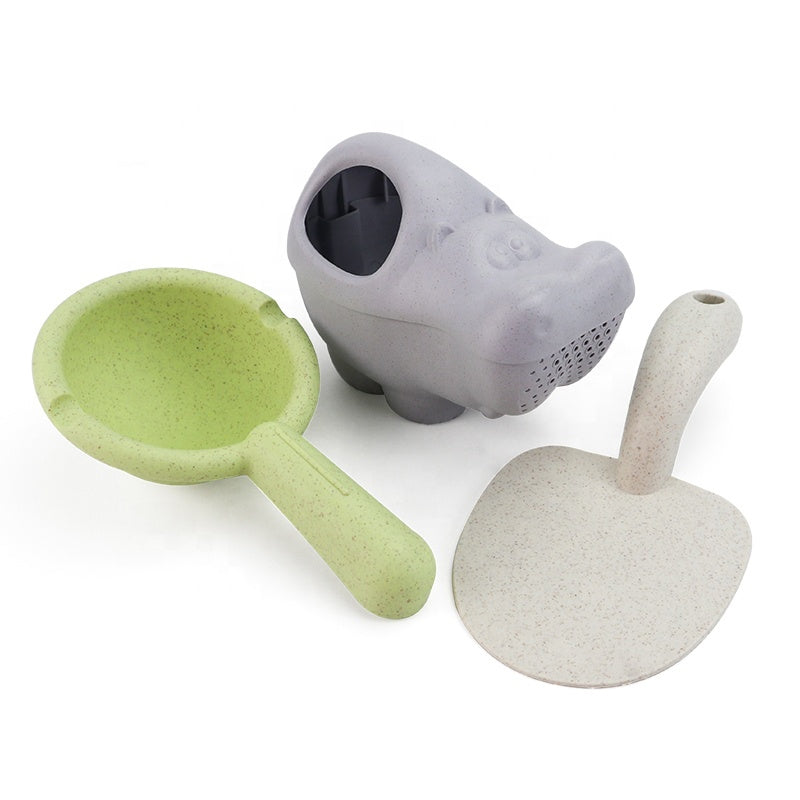 Zestaw do Piasku | Konewka Foremki Samochód 10 el. BIO Ekologiczny | WOOPIE GREEN