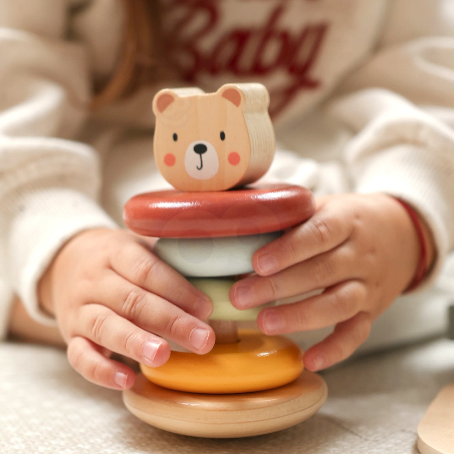 Sorter Kształtów | Pudełko Sorter Box 3w1 Klocki Piramidka Słonik | WOOPIE GREEN