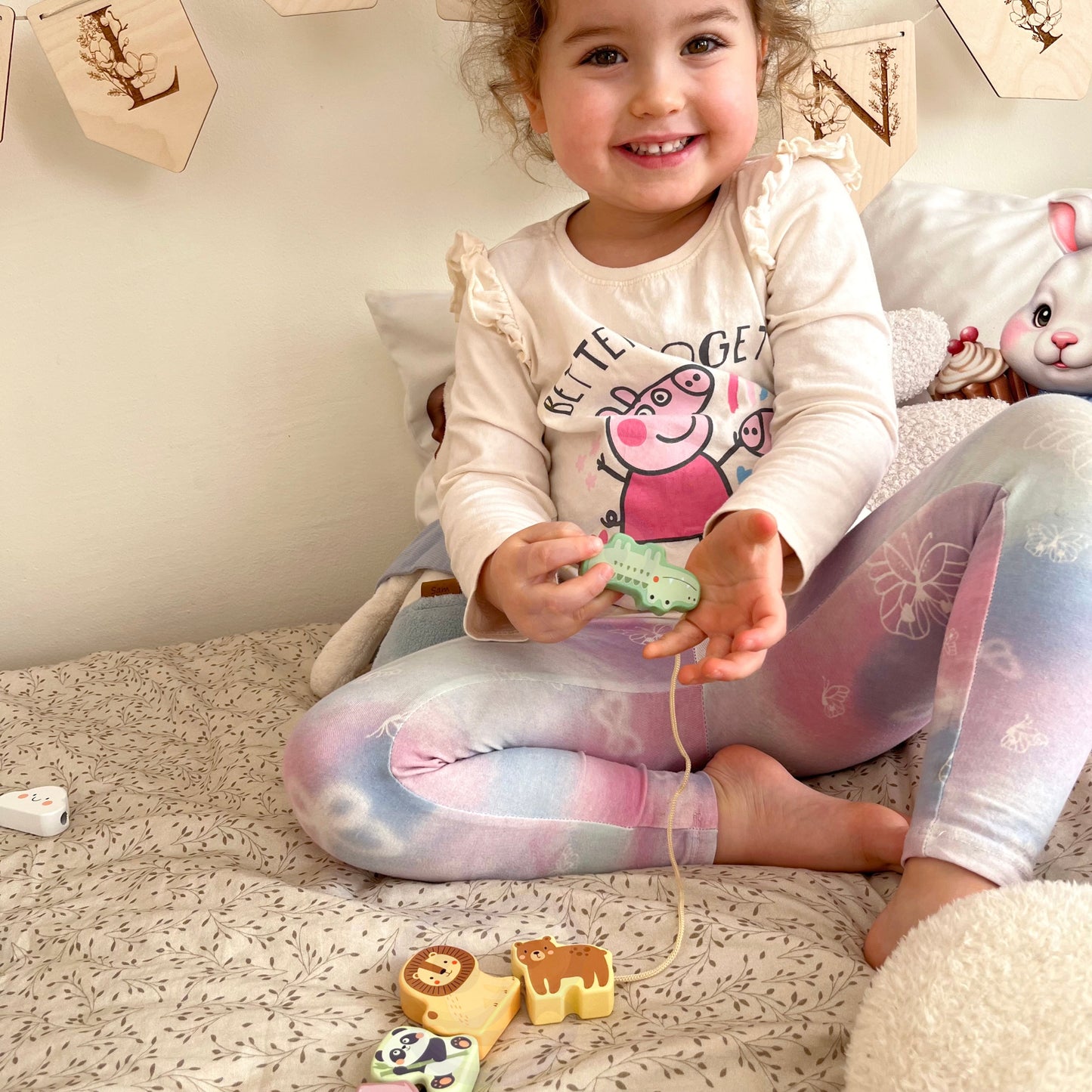 Opowieści na Sznureczku | Drewniana Nawlekanka Zwierzęta ZOO | WOOPIE GREEN