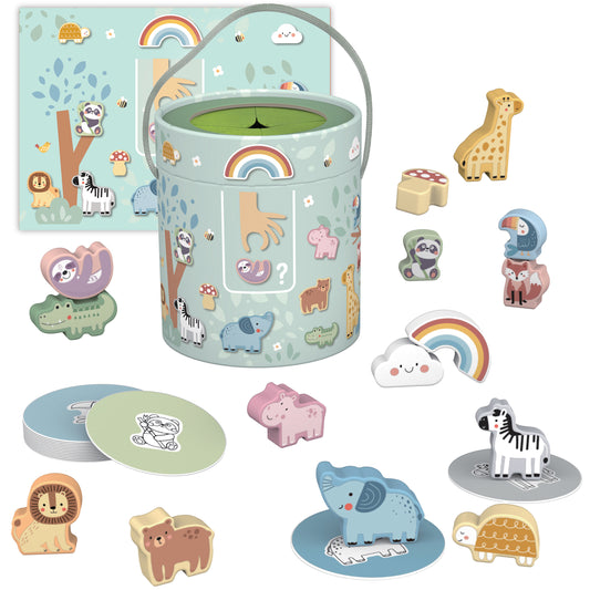 Dotknij i Zgadnij | Gra Sensoryczna Tajemnicze Pudełko | WOOPIE GREEN