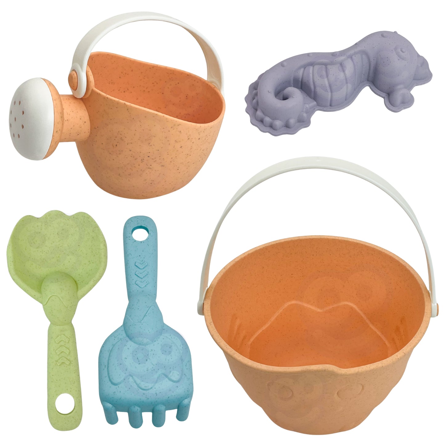 Zestaw do Piasku | Wiaderko Wywrotka Konewka 8 el. BIO Ekologiczny | WOOPIE GREEN