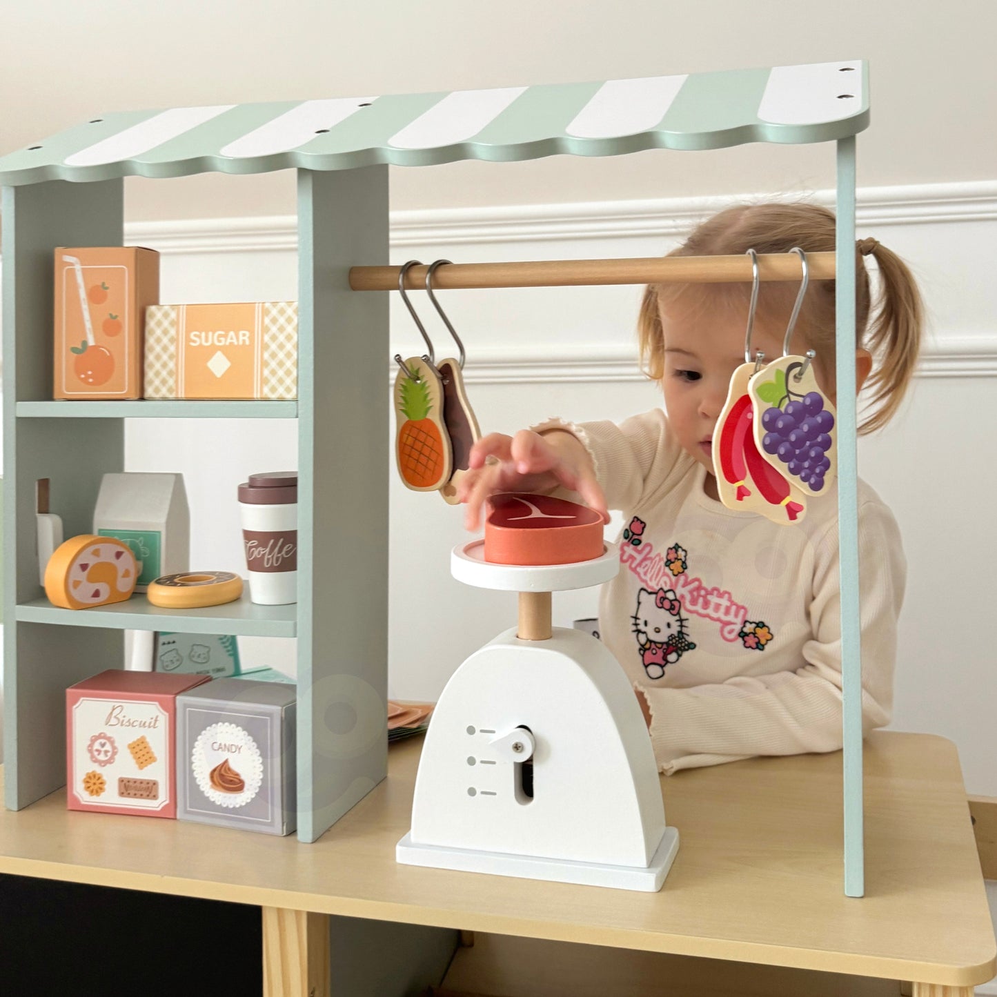 Centrum Kreatywnej Zabawy | Wielofunkcyjny Sklepik i Kuchnia 5w1 | WOOPIE GREEN