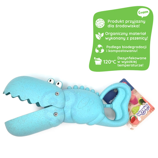 Łopatka Zbierak 2w1 | Krokodyl do Piasku i Wody 26 cm BIO | WOOPIE GREEN