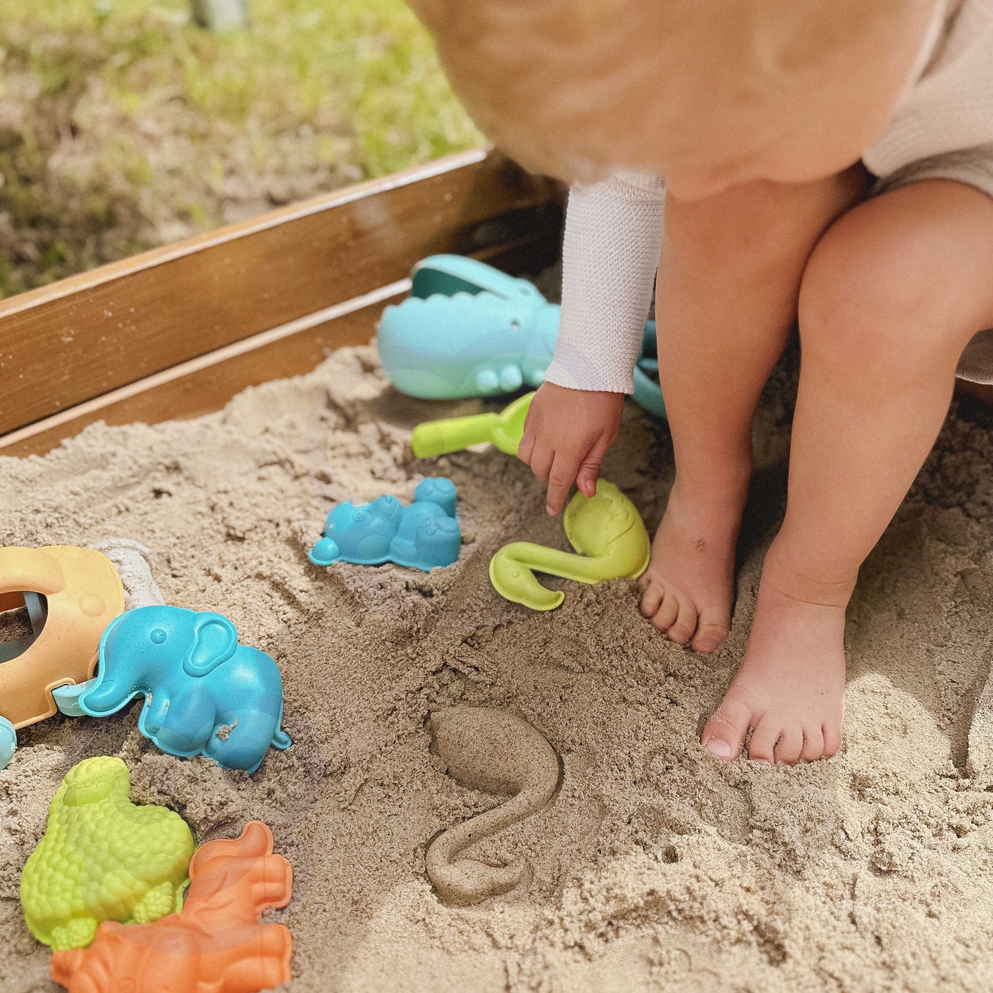 Zestaw do Piasku | Konewka Foremki Samochód 10 el. BIO Ekologiczny | WOOPIE GREEN