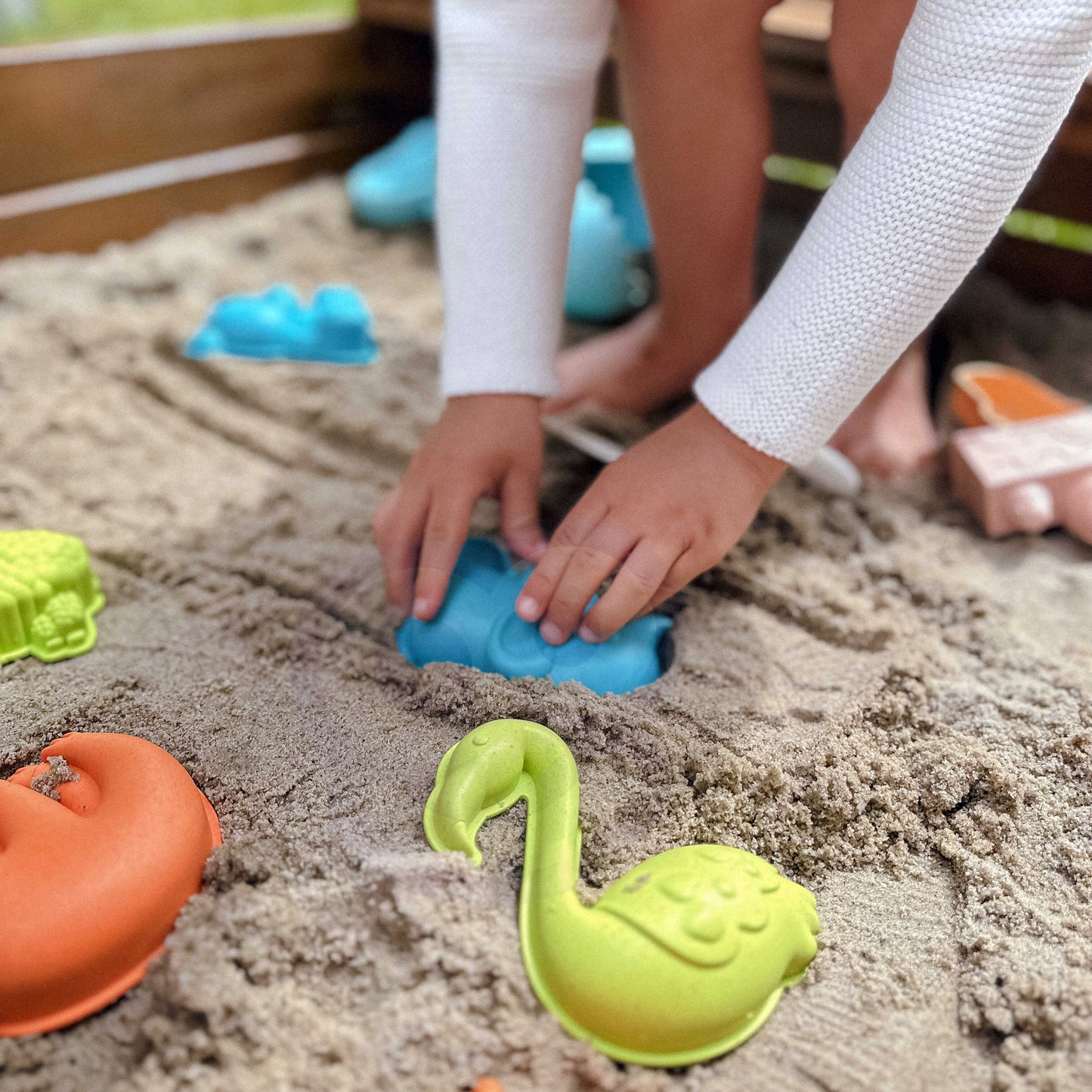 Zestaw do Piasku | Konewka Foremki Samochód 10 el. BIO Ekologiczny | WOOPIE GREEN