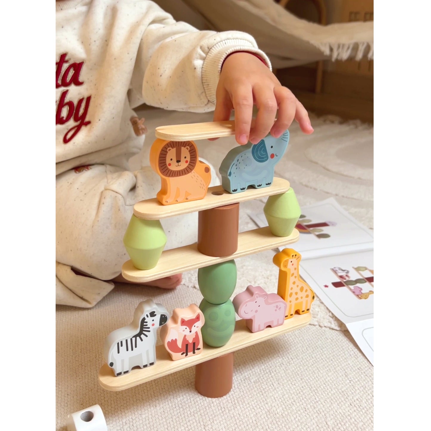 Leśne Akrobacje | Drewniana Gra w Balansowanie | WOOPIE GREEN